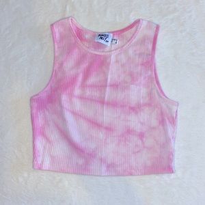 Princess Polly pink tie-dye tank